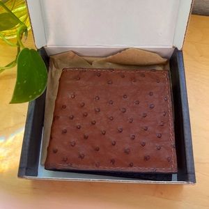 Yoder Ostrich Leather wallet